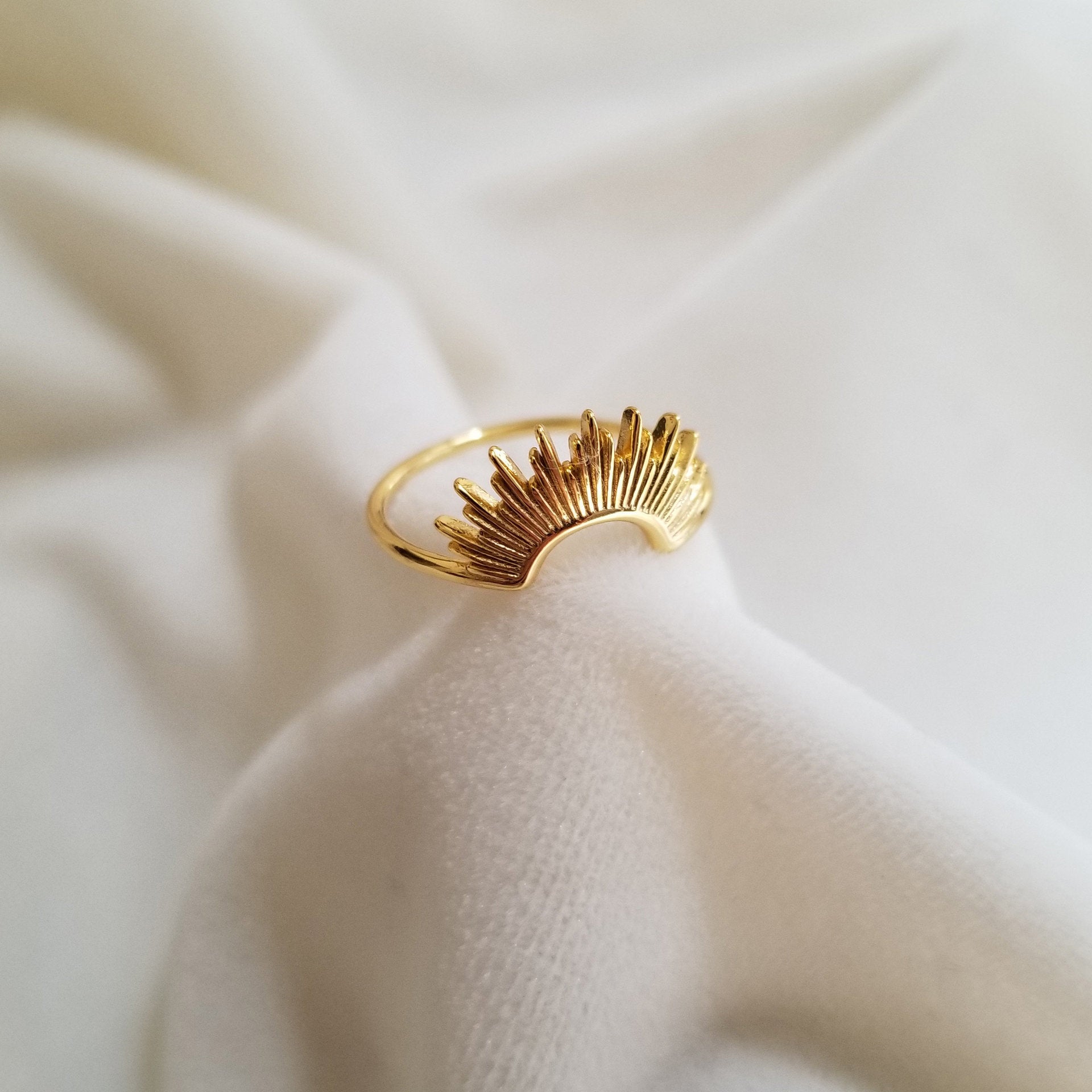 Wholesale Sunflower Titanium Steel Gold Plated Ring