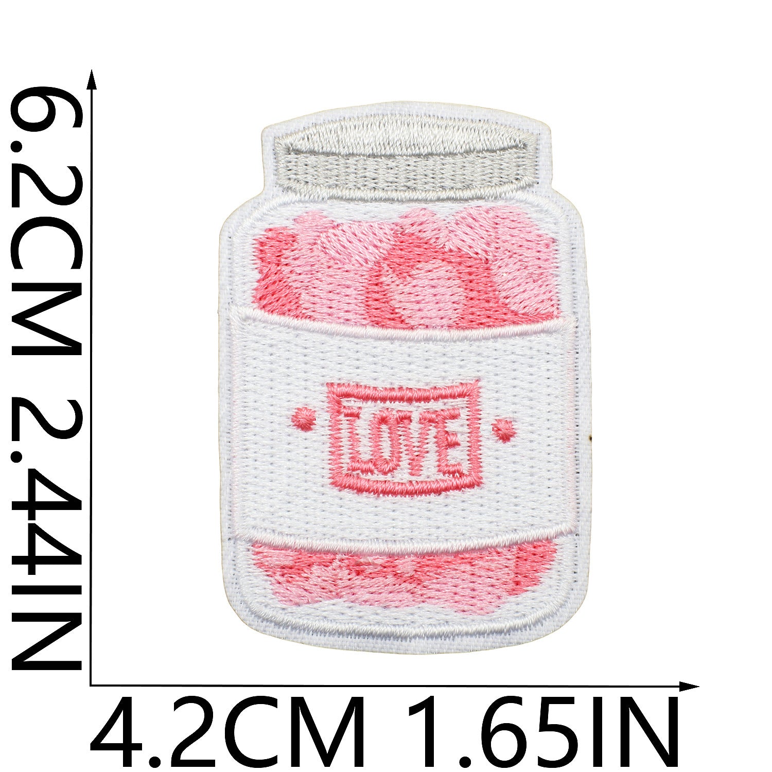 Wholesale Sweet Embroidered Cloth Sticker Valentine Bear Patch Sticker