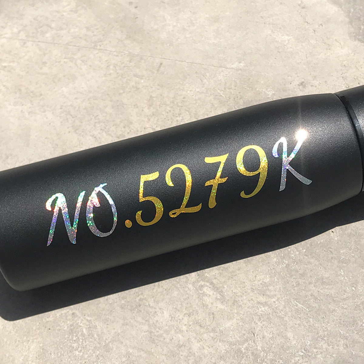 Wholesale 20pcs/pack Self-adhesive 1-inch Handwritten Font Laser Fine Sand Gold and Silver Powder Stickers