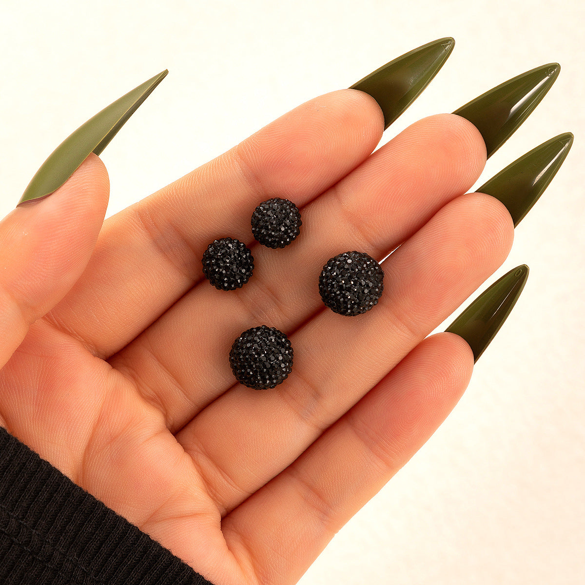 Wholesale Dopamine colorful shiny round bead earrings