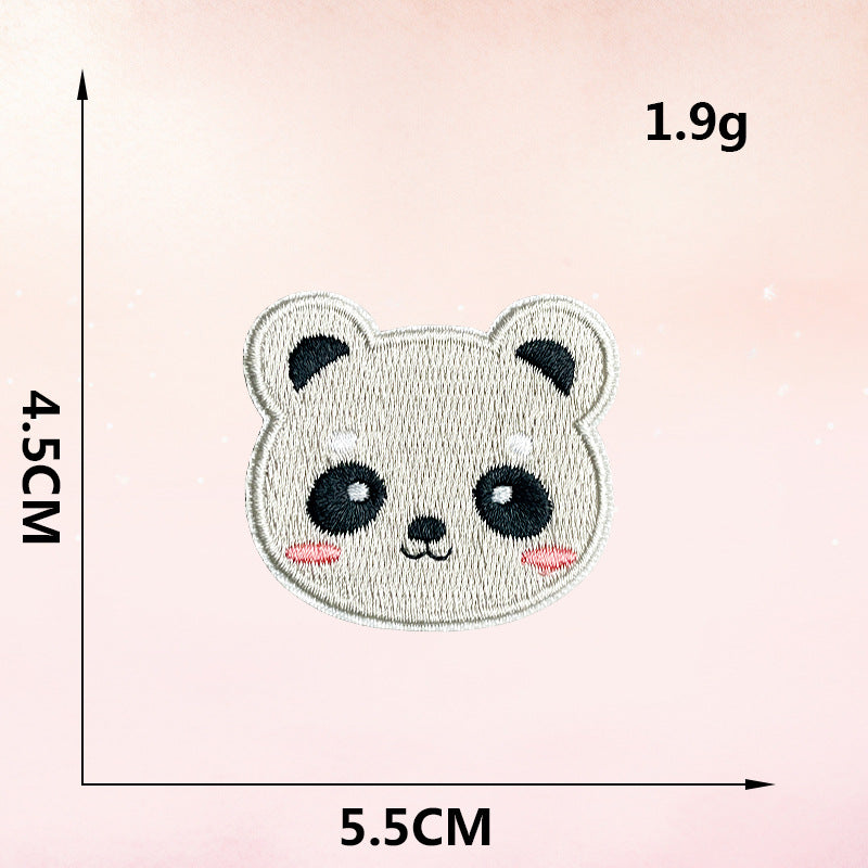 Wholesale Cartoon Embroidery Plush Clothes Patch Hat DIY Decorative Embroidery Cloth Patch FS