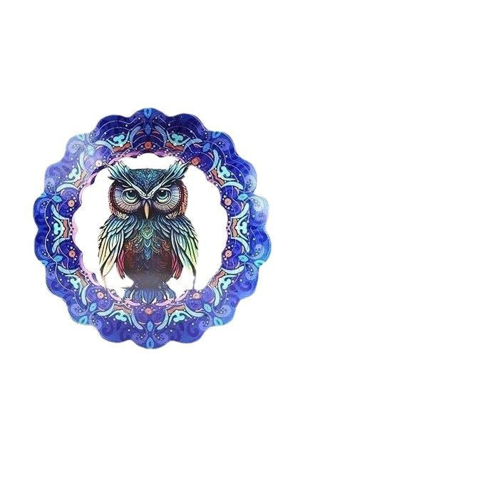 Wholesale animal wind-turning ornaments outdoor 3D rotating wind chimes