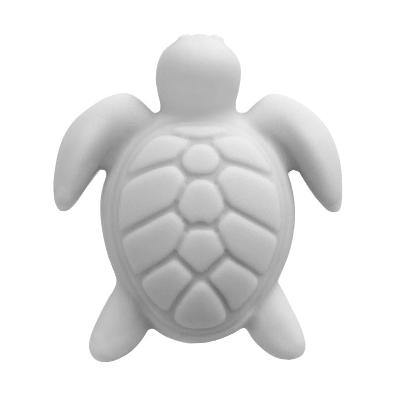 Wholesale 10pcs/pack Solid Color Animal Turtle Silicone Focus Beads