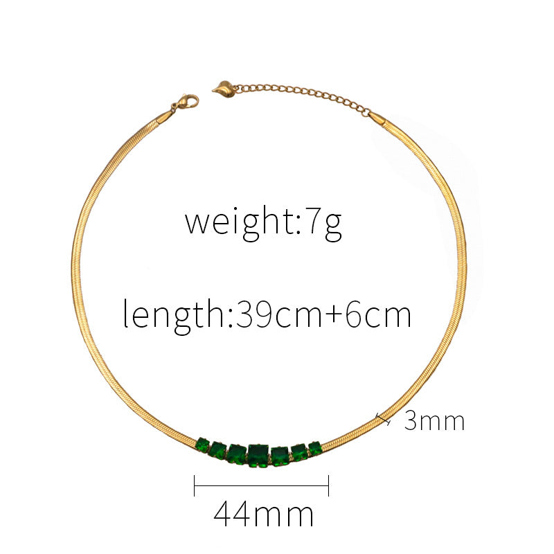 Wholesale European and American Amazon Light Luxury Temperament Niche Long Titanium Steel Versatile Necklaces