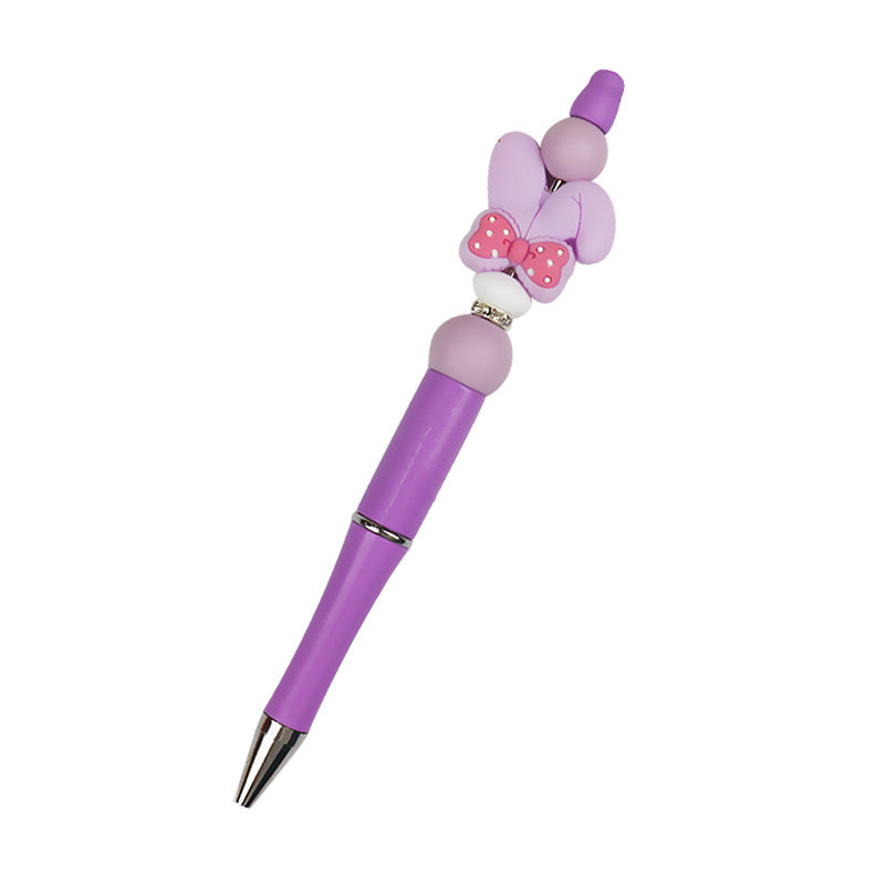 Al por mayor 10 piezas/paquete DIY DIY CAREATO HEDIMO ARTO BOW Silicone Bead Pen