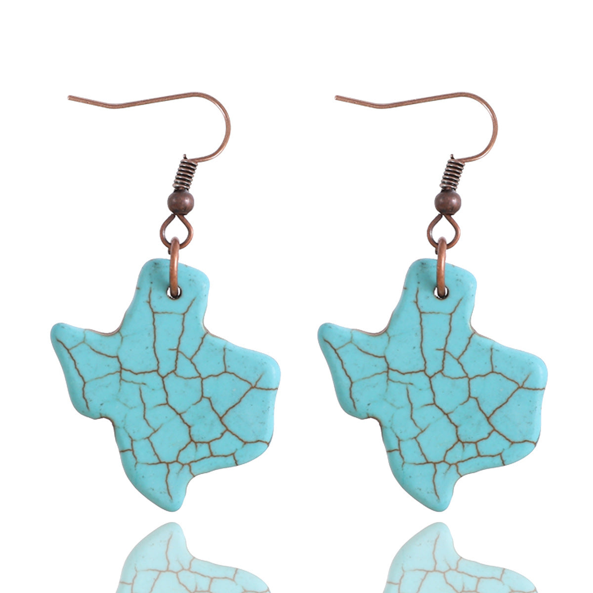 Wholesale Ethnic style turquoise women' s earrings