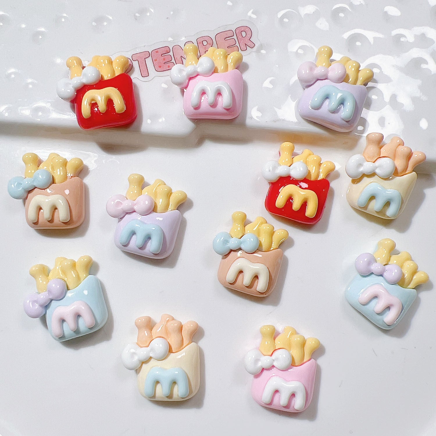 Wholesale 20pcs resin accessories diy handmade material shoe flower cream glue stationery