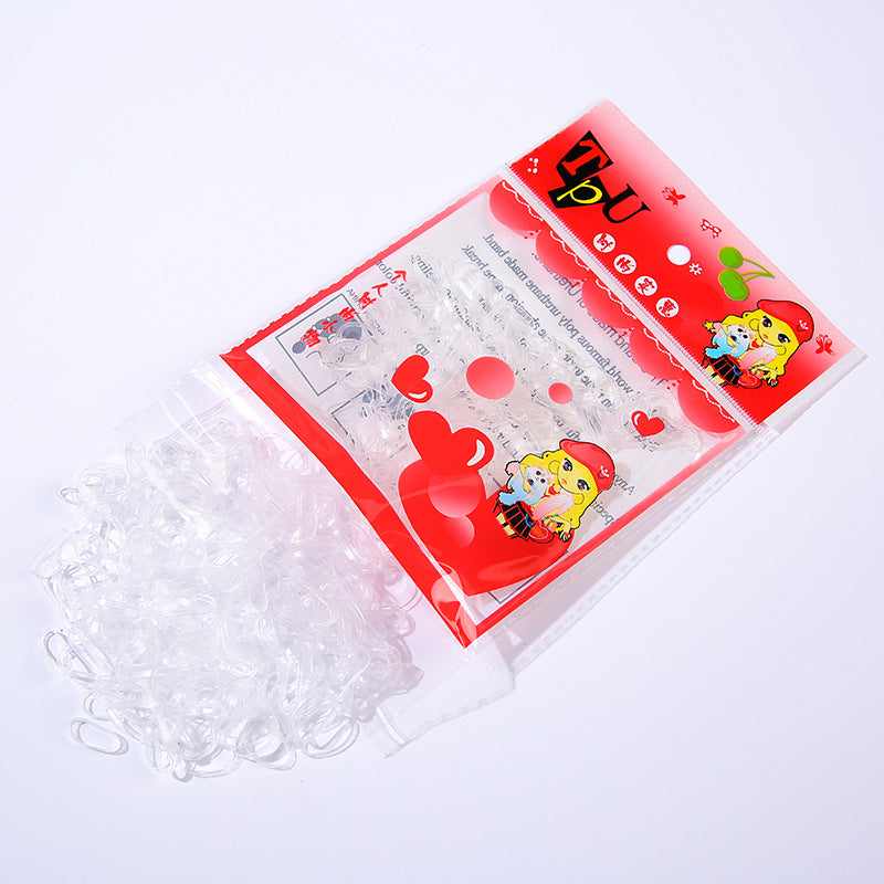 Wholesale Bagged children's does elastic circle cute disposable children's rubber band