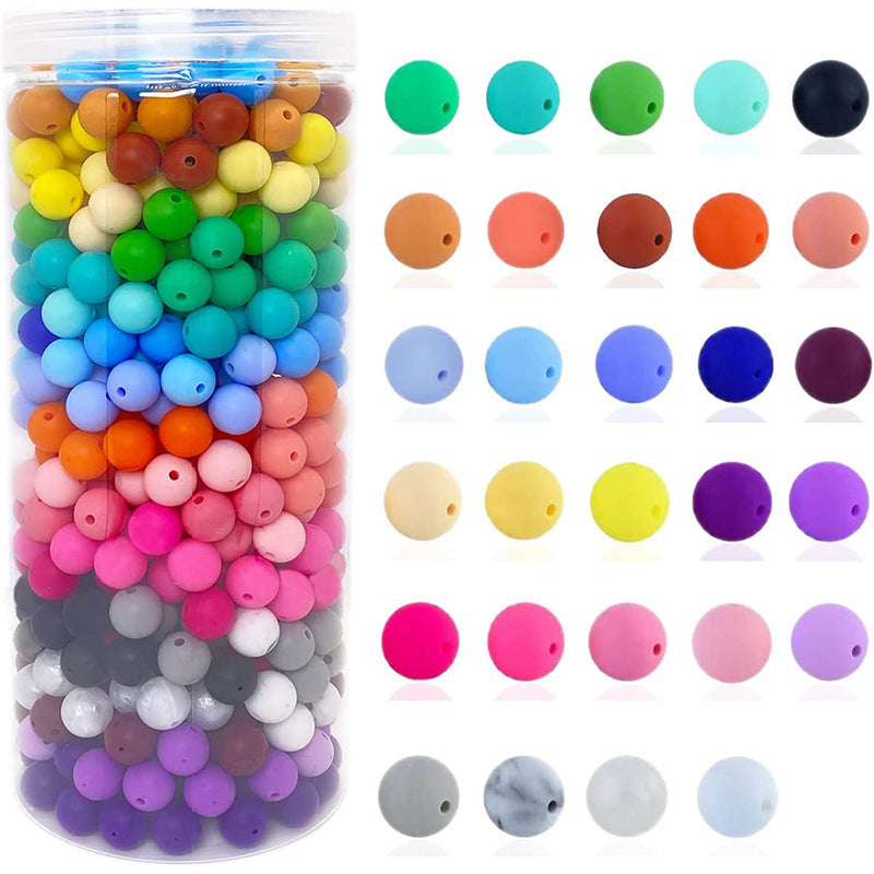 Wholesale 30Boxes Silicone Mixed Colors diy Beads