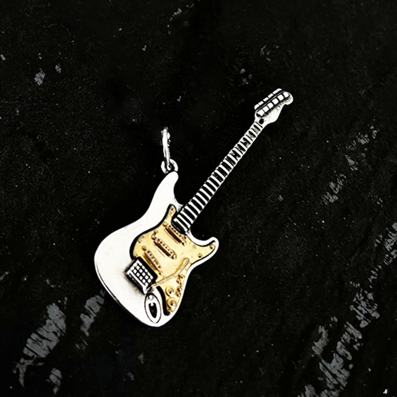 Wholesale Electric Guitar Rock Punk Pendant Copper Necklaces