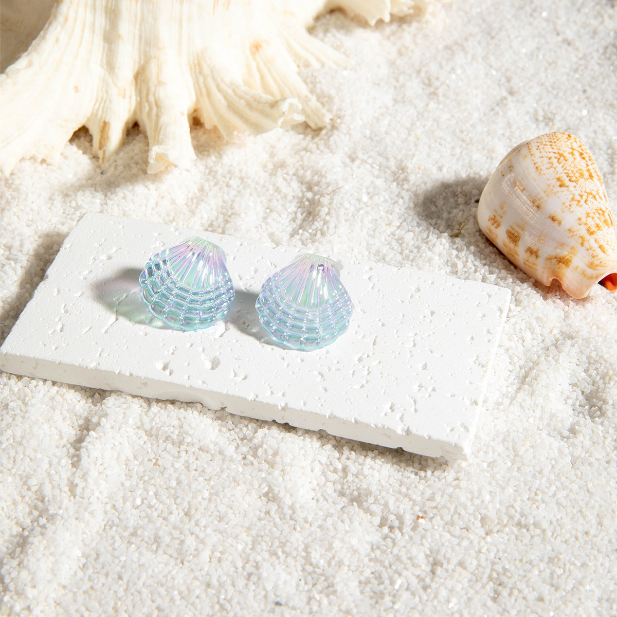 Wholesale 5pcs/pack Wind Starfish Shell Earrings  Holiday Wind Earrings