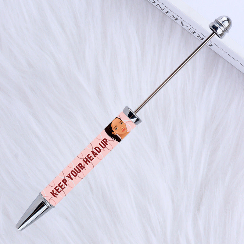 Wholesale Beadable Pens New Sticker Cartoon Character Pattern Printed Ballpoint Pen