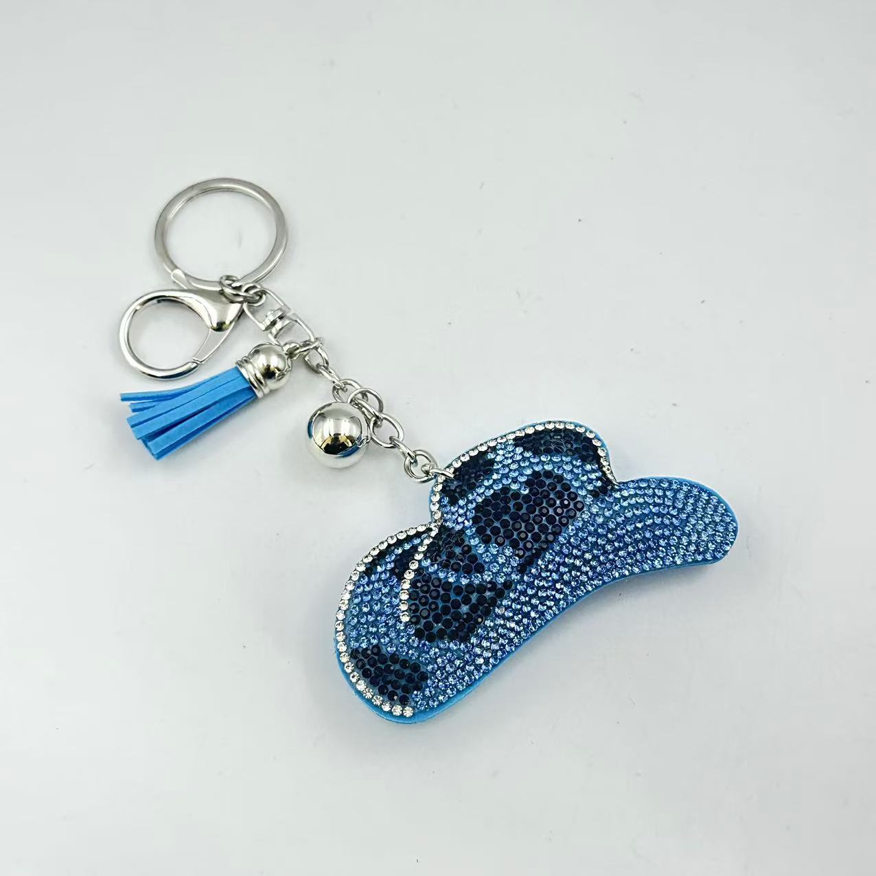 Wholesale Western Leopard Diamond Crystal Keychain