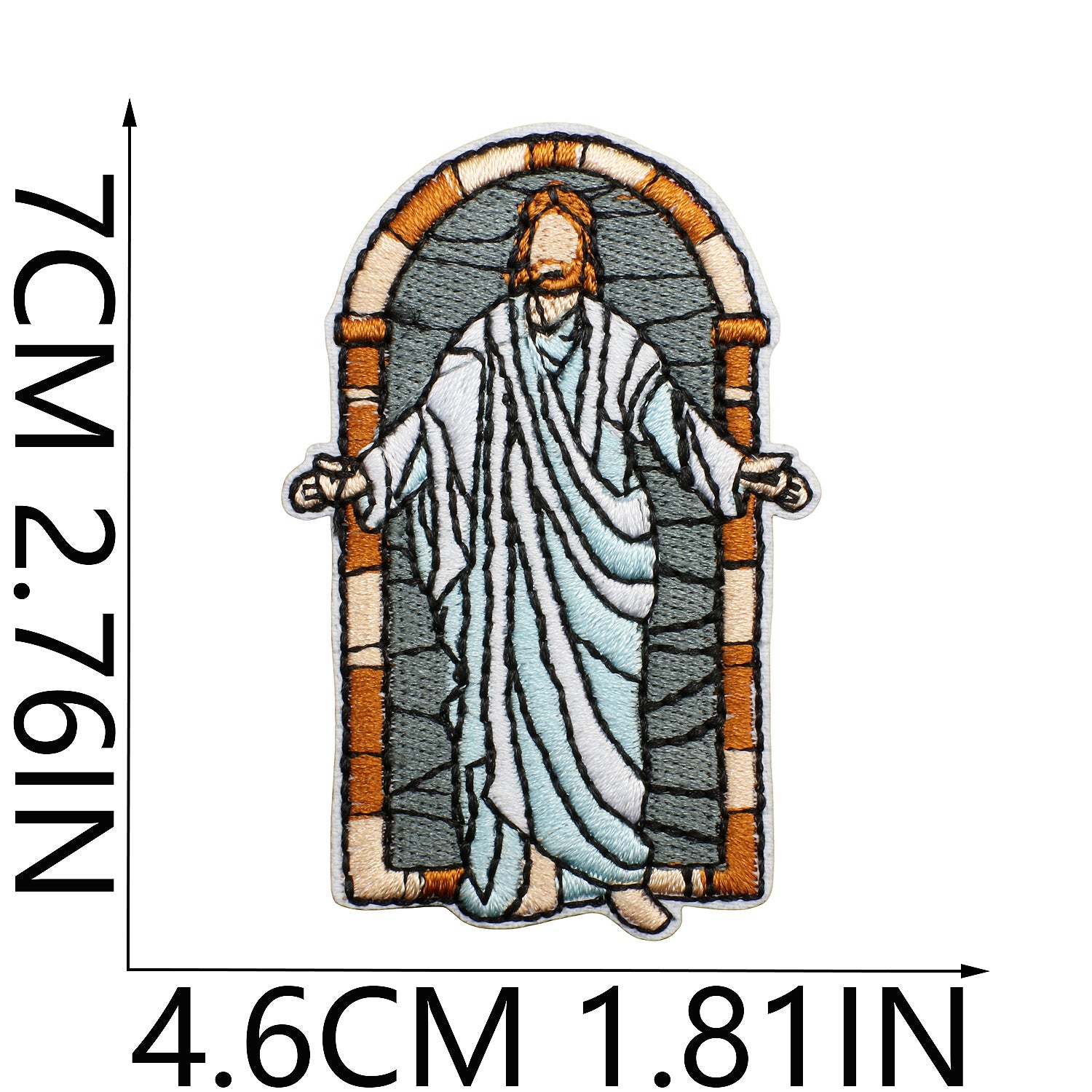 Wholesale Yesu Benzun Embroidered Cloth Stickers