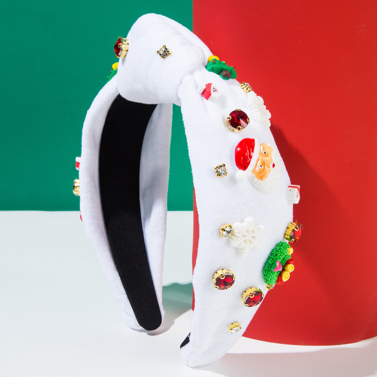 Wholesale New Flannel Christmas Diamond-encrusted Snowflake Headband