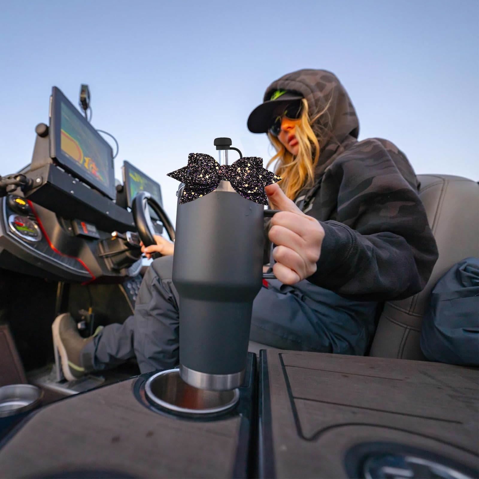 Wholesale 5pcs Ice Cup Bow Straw Hat