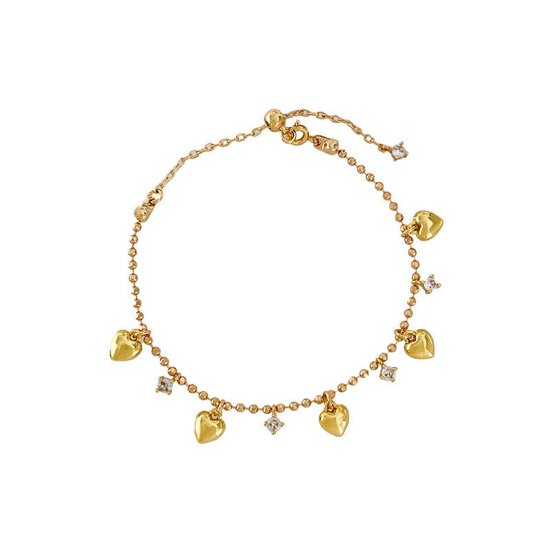 Wholesale Love Tassel Zircon Bracelet