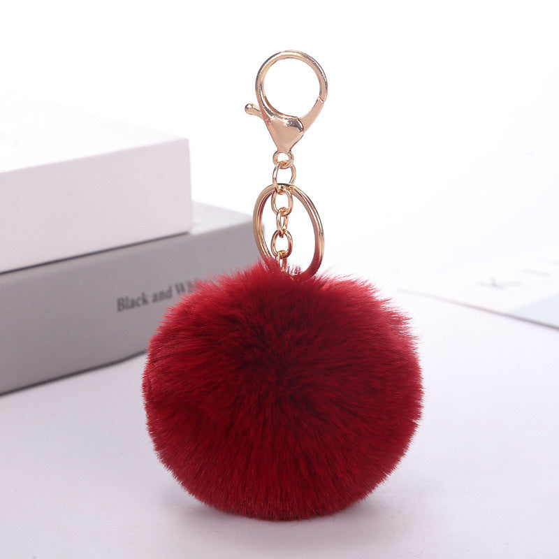 Wholesale Imitation rabbit fur ball keychain