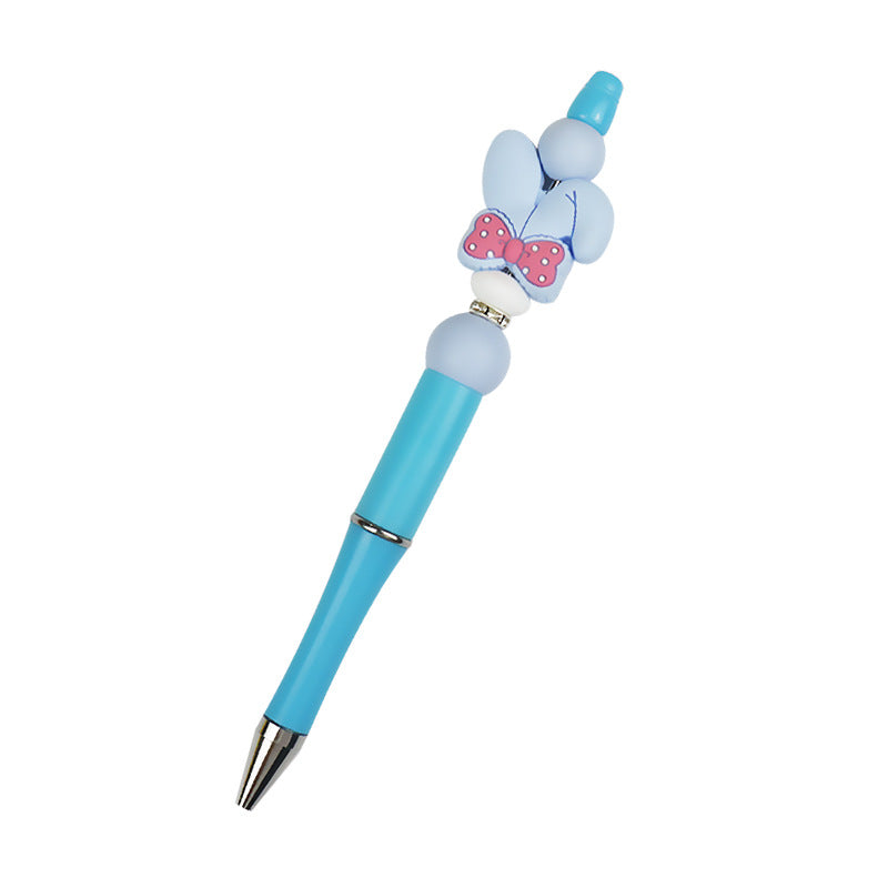 Al por mayor 10 piezas/paquete DIY DIY CAREATO HEDIMO ARTO BOW Silicone Bead Pen