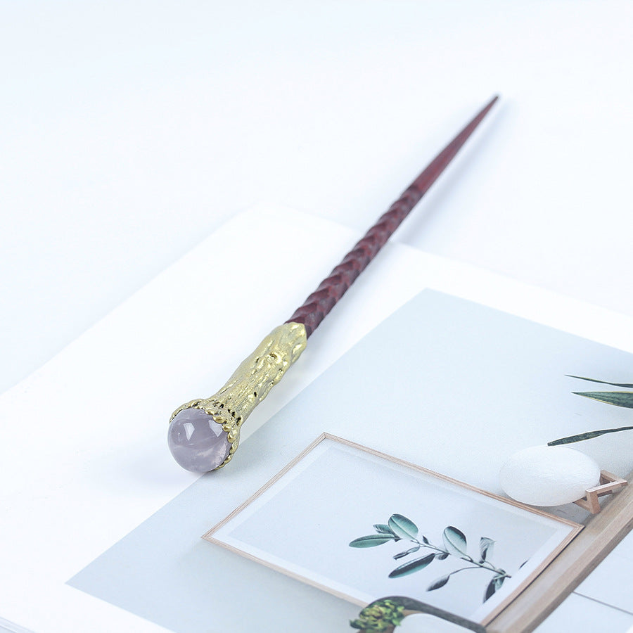 Wholesale Crystal Wood Magic Wand, Scepter, Fairy Elemental Ritual Prop