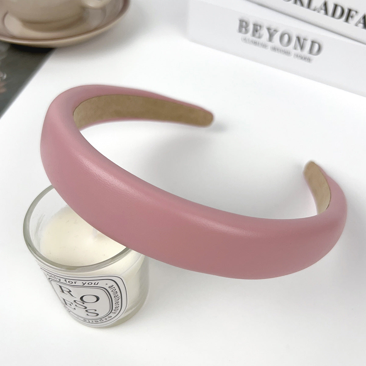 Wholesale Solid Color Wide-brimmed Sponge High Cranial Headband