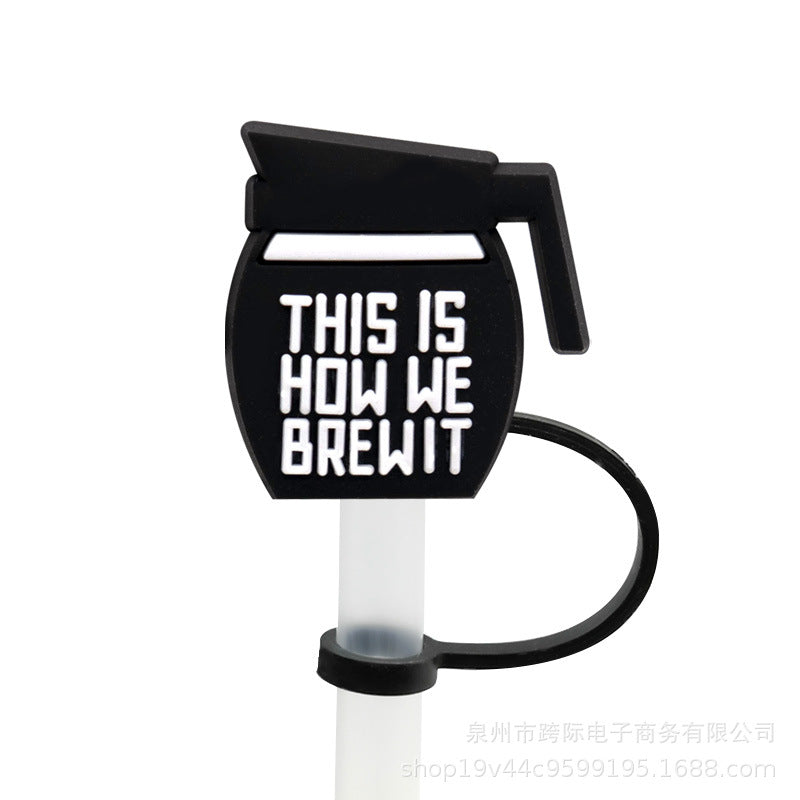 Wholesale 10pcs/pack New Coffee Accessories Silicone Straw Sleeve