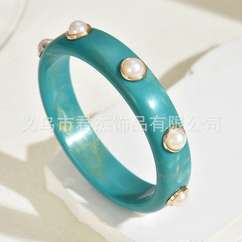 Wholesale Resin Pearl Shell Bracelet