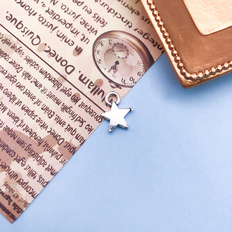 Wholesale Retro Alloy Star Moon Hollow Handmade Necklace Bracelet Pendant