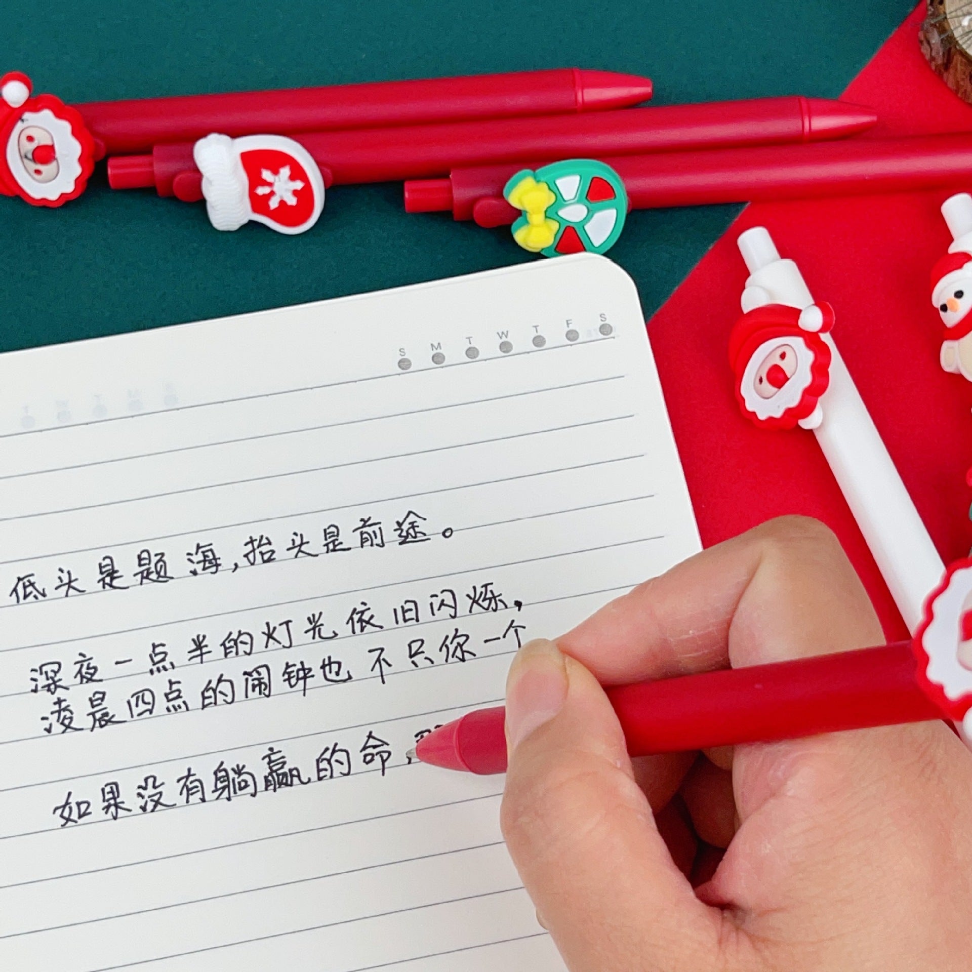 Wholesale Christmas Click Plastic Gel Pens