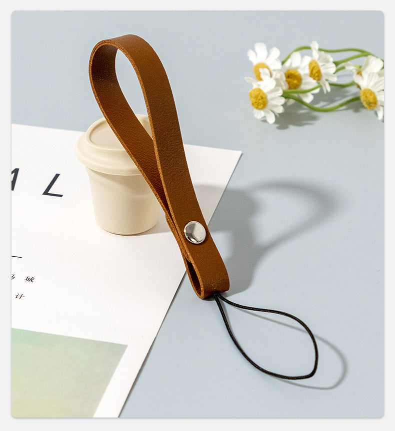 Wholesale Solid Leather PU Pendant Keychain