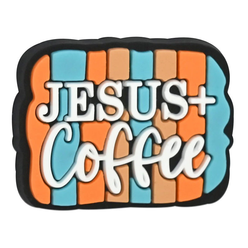 Wholesale  Random 100pcs  Coffee series PVC soft glue beaded DIY ballpoint pen