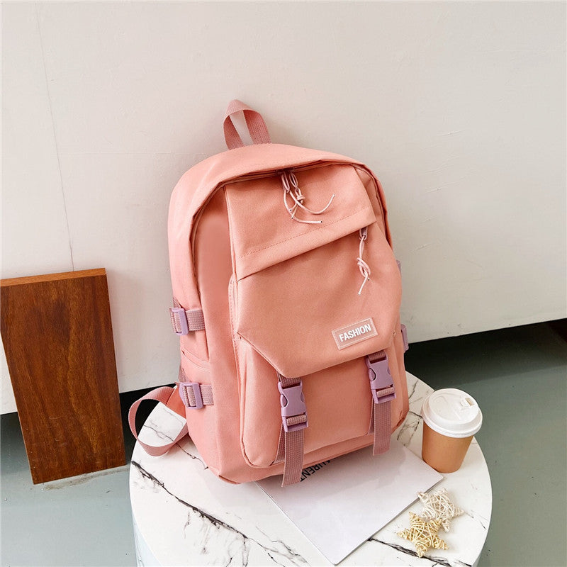 Wholesale Simple Solid Color Oxford Cloth Backpack