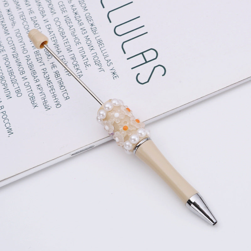 Wholesale Beadable Pens DIY Patch Pearl Flower Beadable Pen