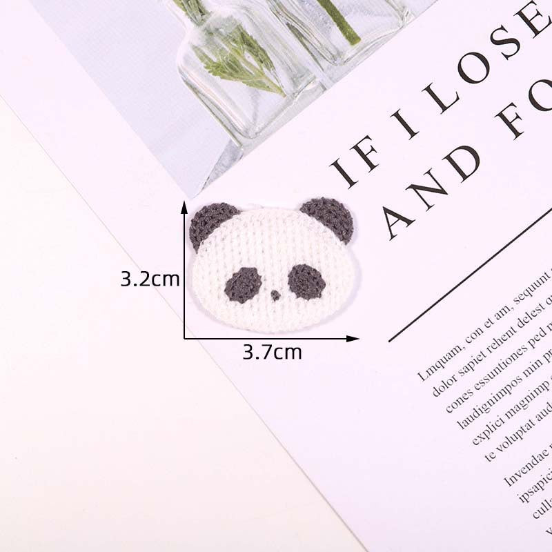 Wholesale 10pcs Cute Animal Head Cartoon Embroidery Patches