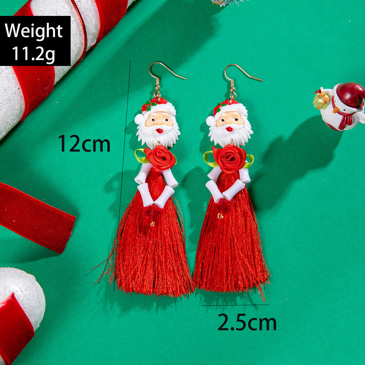 Wholesale Christmas tree bow earrings bell Christmas earrings