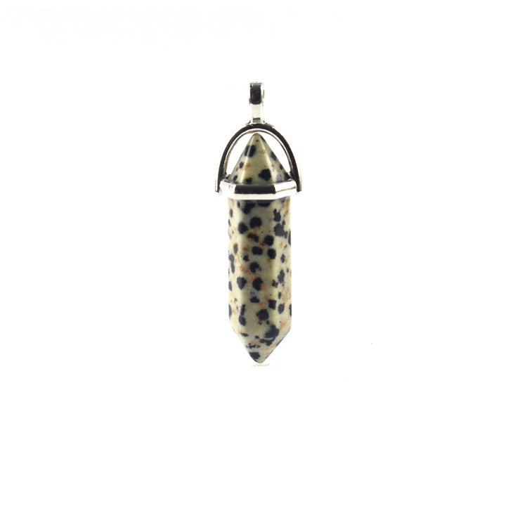 Wholesale Natural Stone Crystal Bullet Necklaces