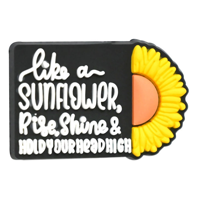 Wholesale  Random 100pcs/pack  Cartoon Sunflower Series Beads