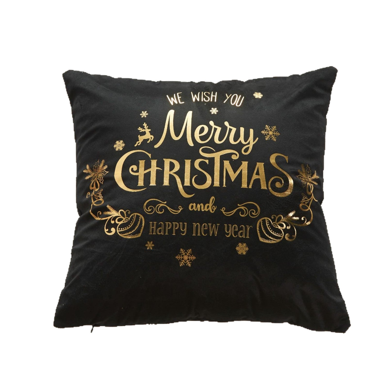 Wholesale Christmas atmosphere gold-stamping festive pillowcase