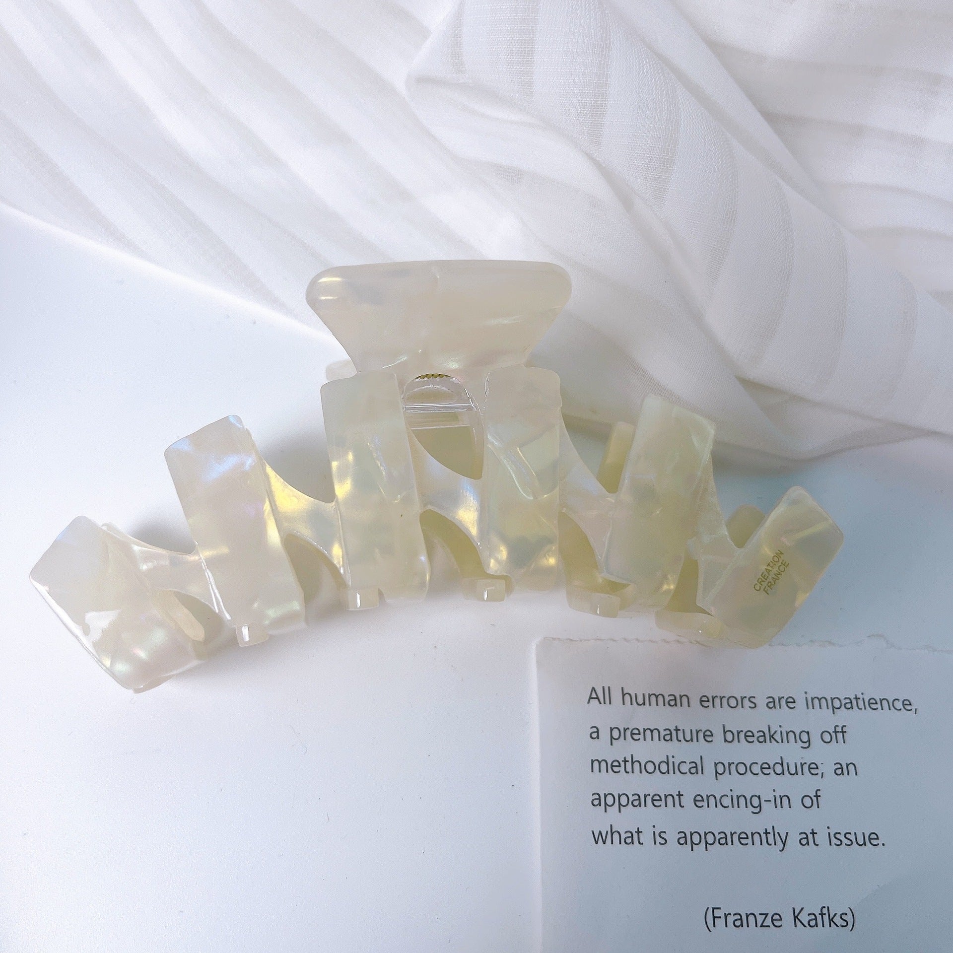 Wholesale Acetate Large Geometric Versatile Shark Clip