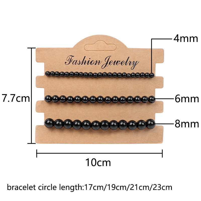 Wholesale 4mm6mm8mm Natural Stone Beads Bracelet