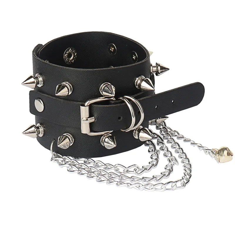 Wholesale Rivet Punk Style Multi-chain Bracelet