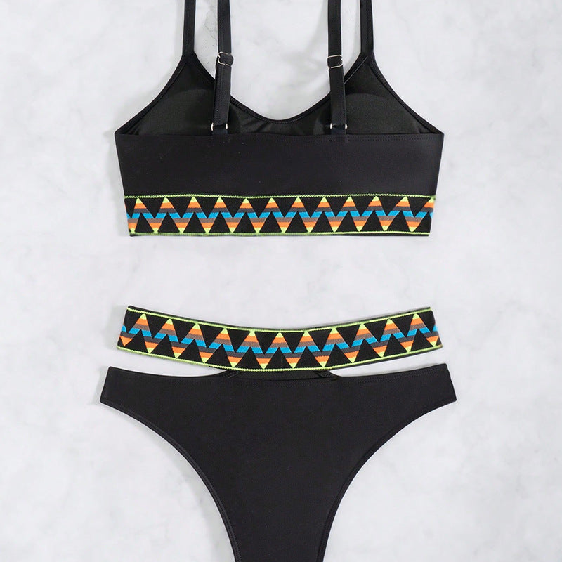 Wholesale Patterned slim beach holiday swimsuit