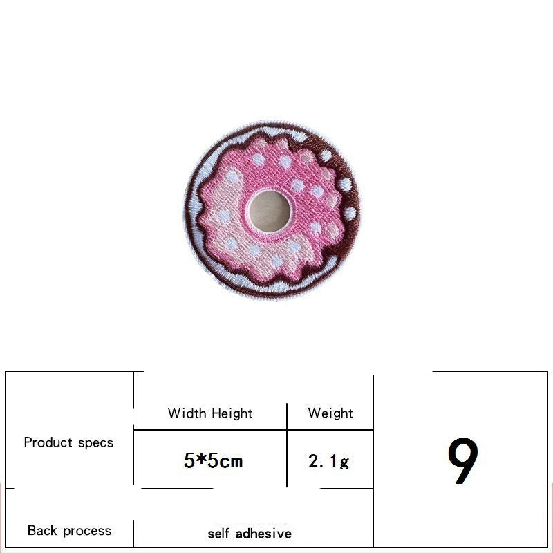 Wholesale ice cream cake embroidery patch FS