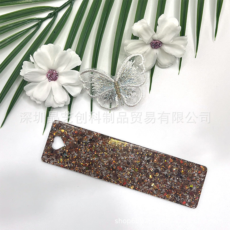 Wholesale 10pcs/pack Starry Sky Series Acrylic Bookmark DIY Pendant