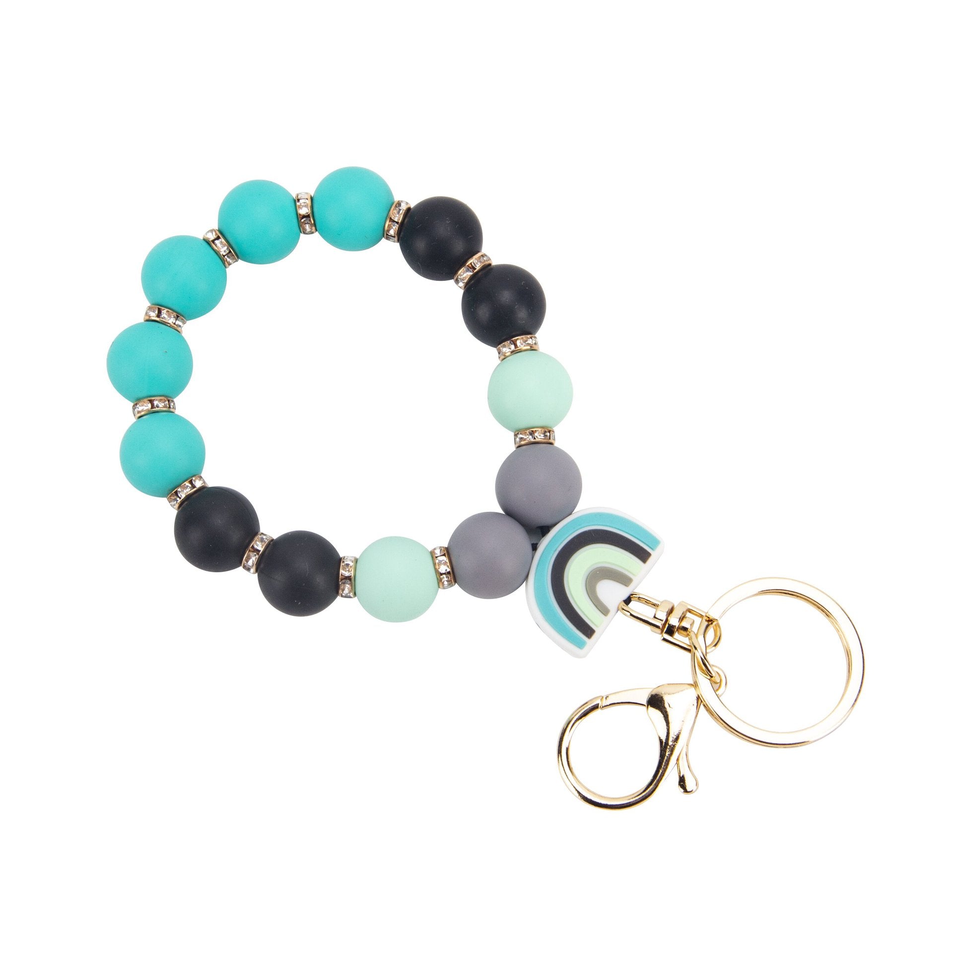 Wholesale Cartoon Silicone Beads Bull Head Western Style Wrist Keychain