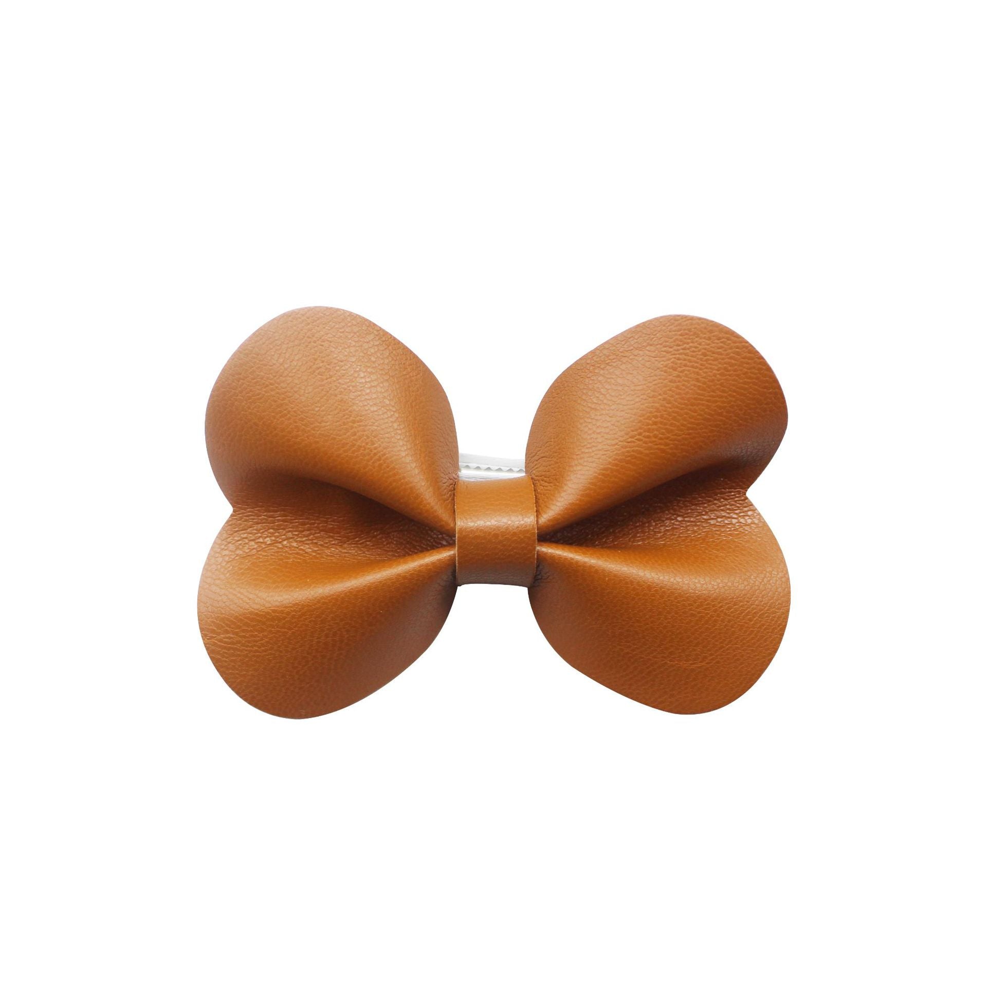 Wholesale  Leather Bow Duckbill Hairpin Hairpin Simple Clip
