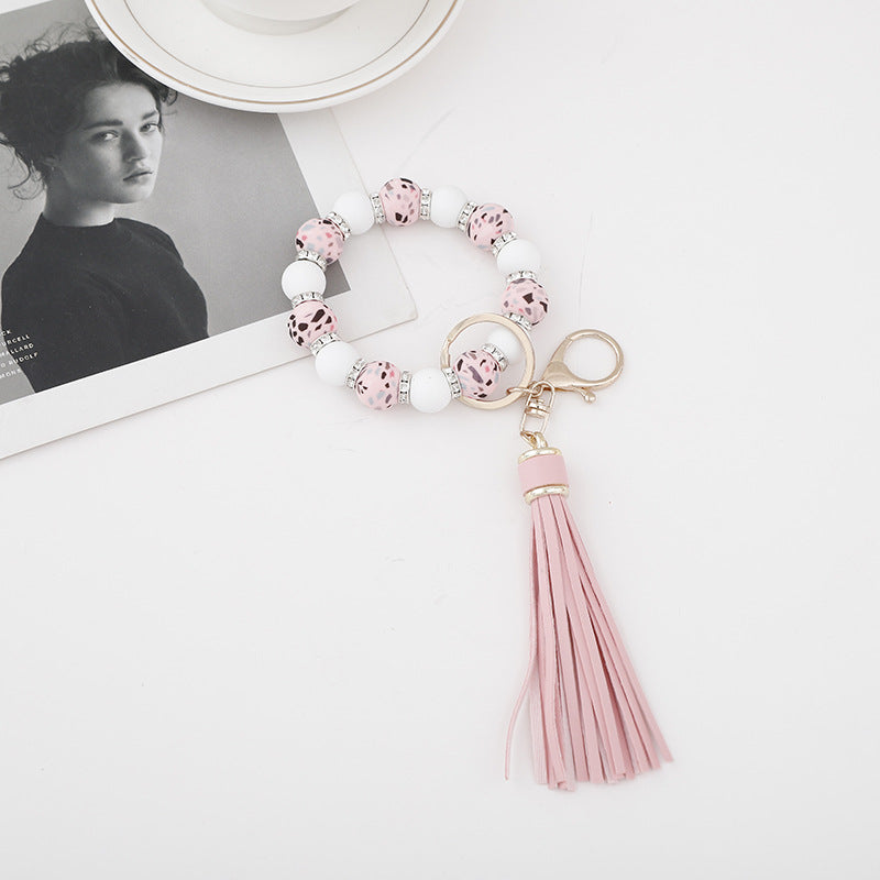 Wholesale 10pcs Halloween Ghost Butterfly Fairy Silicone Tassel Wrist Keychain