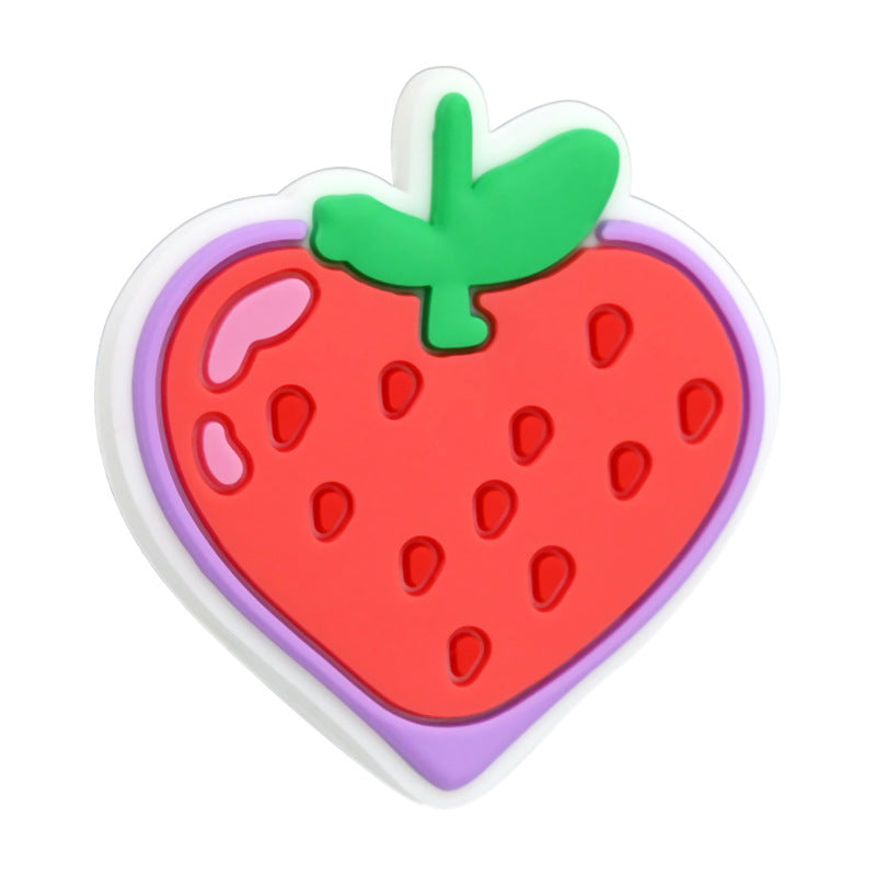 Wholesale  Random 100pcs/pack  Heart-shaped soft rubber beads