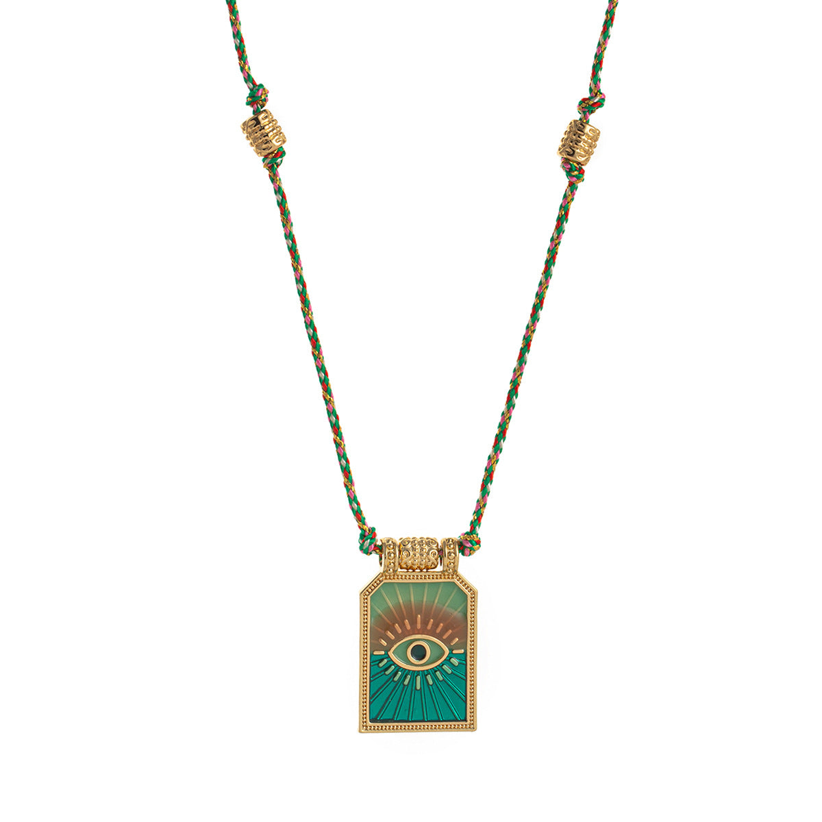 Wholesale Love Tarot Pendant Necklace Lucky Bead Chain Gold-plated Color Preservation
