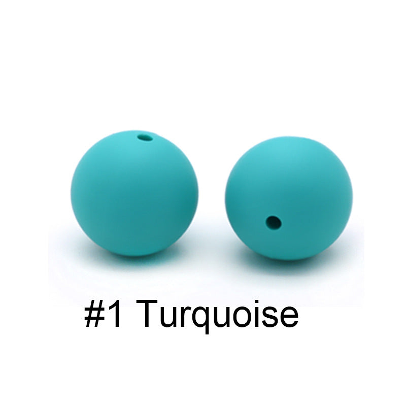 Wholesale 100PCS 15MM  Food Grade Baby Teething Round Silicone Beads